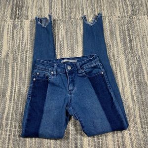 tractr Two Tone Fringe Jean Size Youth 10